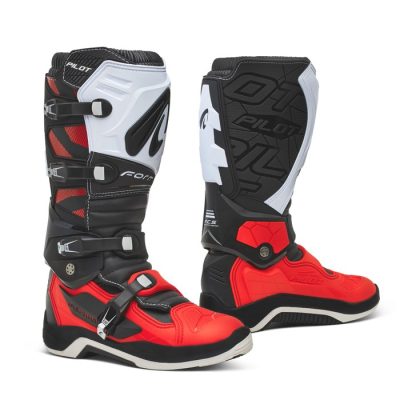 Botas FORMA PILOT Preto/Verm/Branco